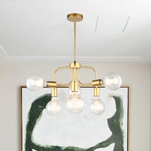 Modern Hexa Iron 6 Light Pendant
